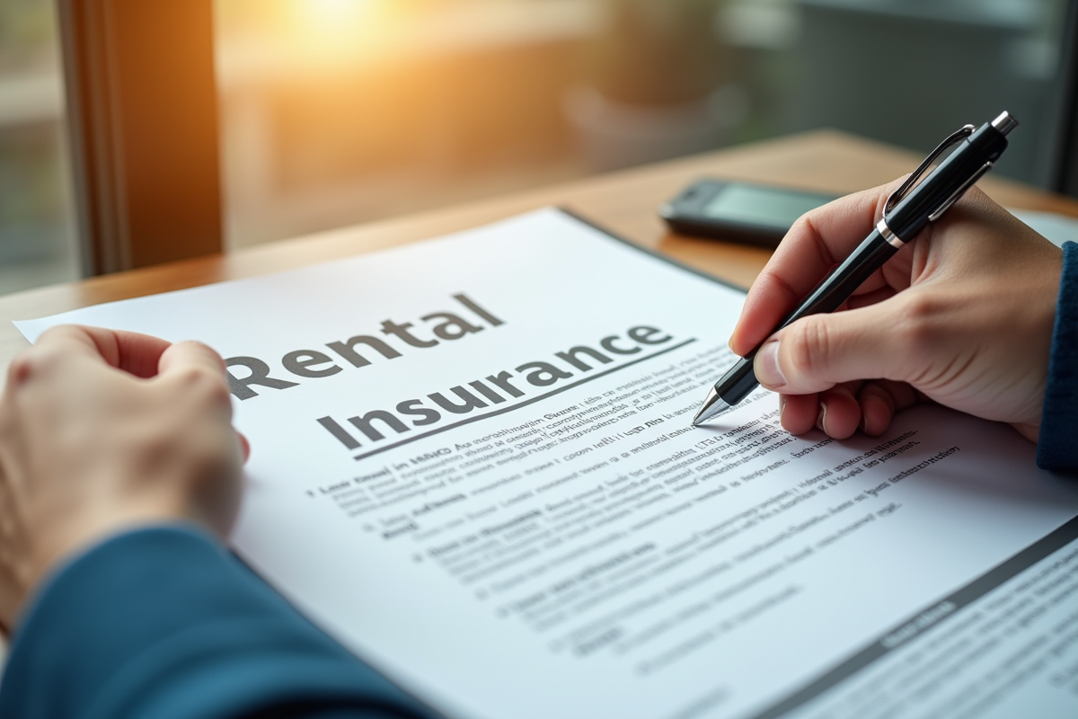 Main tenant tenant un certificat d'assurance location